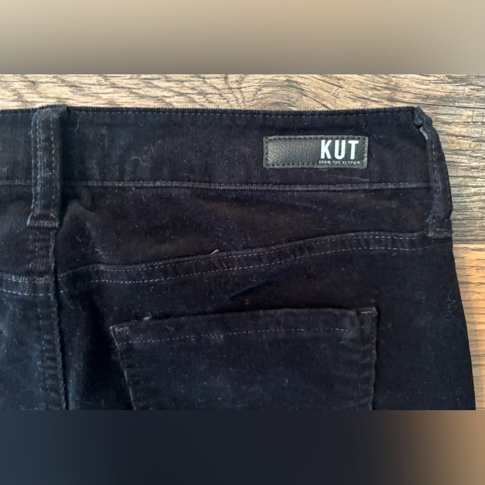 KUT From The Kloth Diana Fab Ab Skinny Black Corduroy Jeans Size 6P - Picture 13 of 13